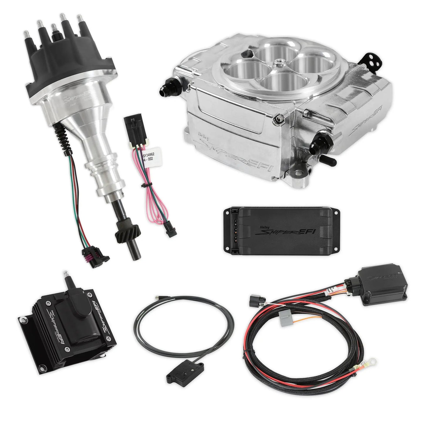 Holley Sniper 2 EFI Bundle Kit SBF Polished - 550-510-BPX-SBF
