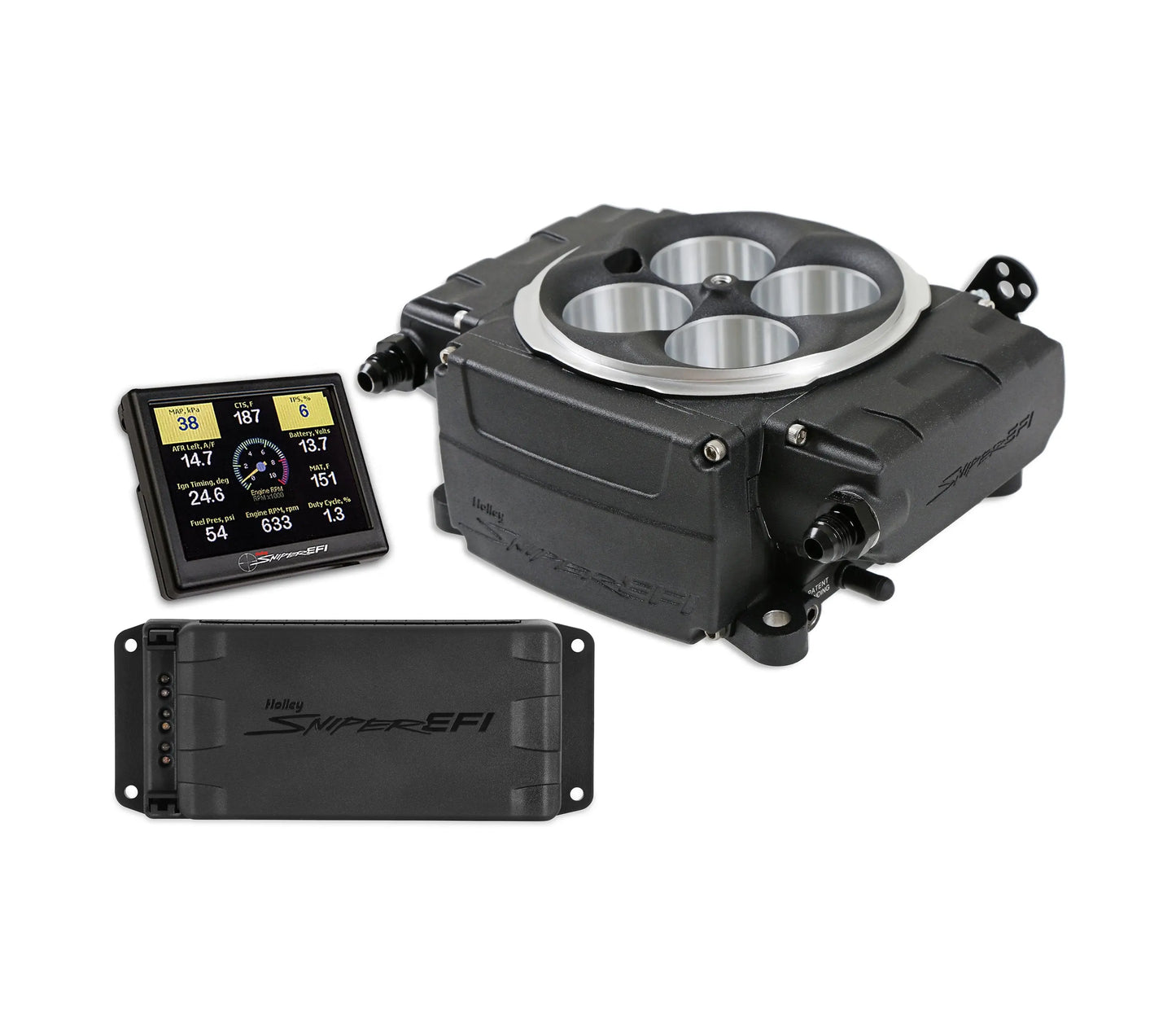 Holley Sniper 2 EFI Kit Black w/PDM - 550-511-3PX