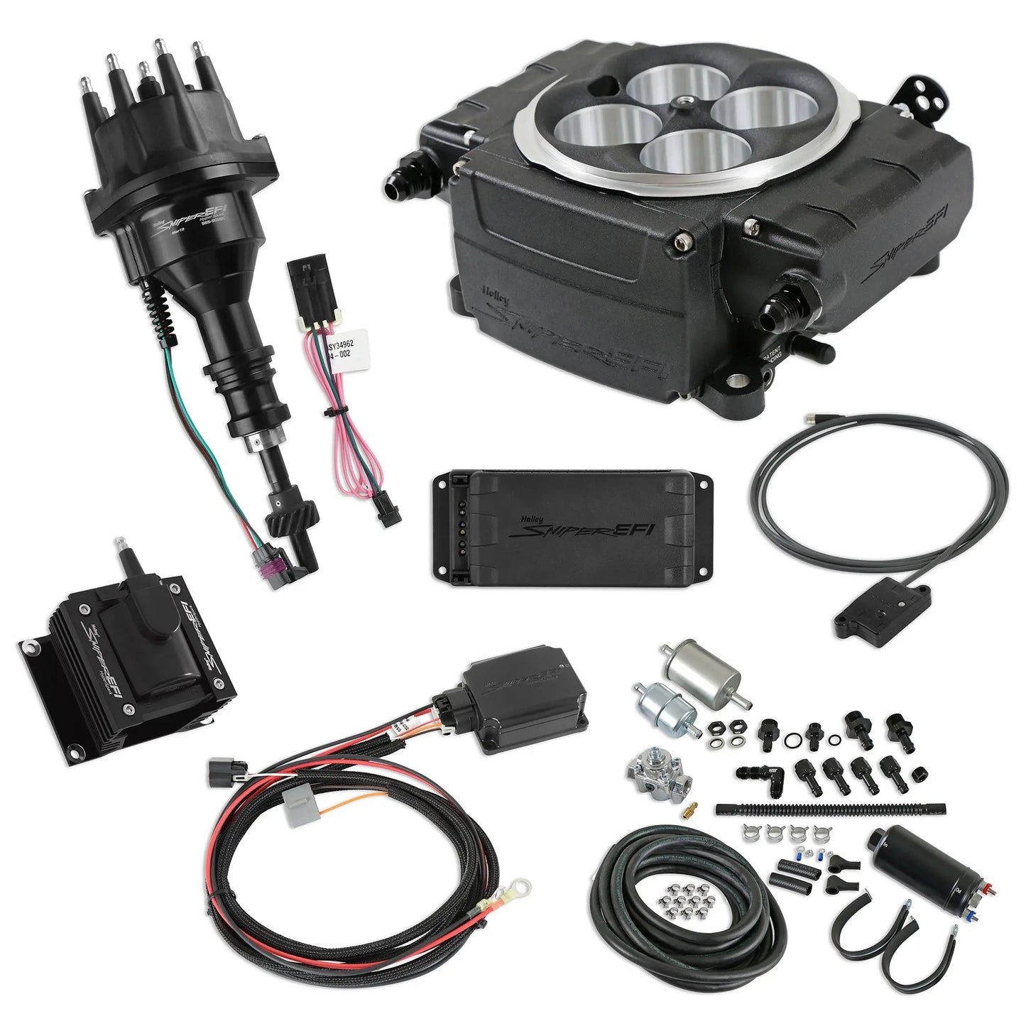 Holley Sniper 2 EFI Bundle Kit SBF BLACK - 550-511-BPK-SBF