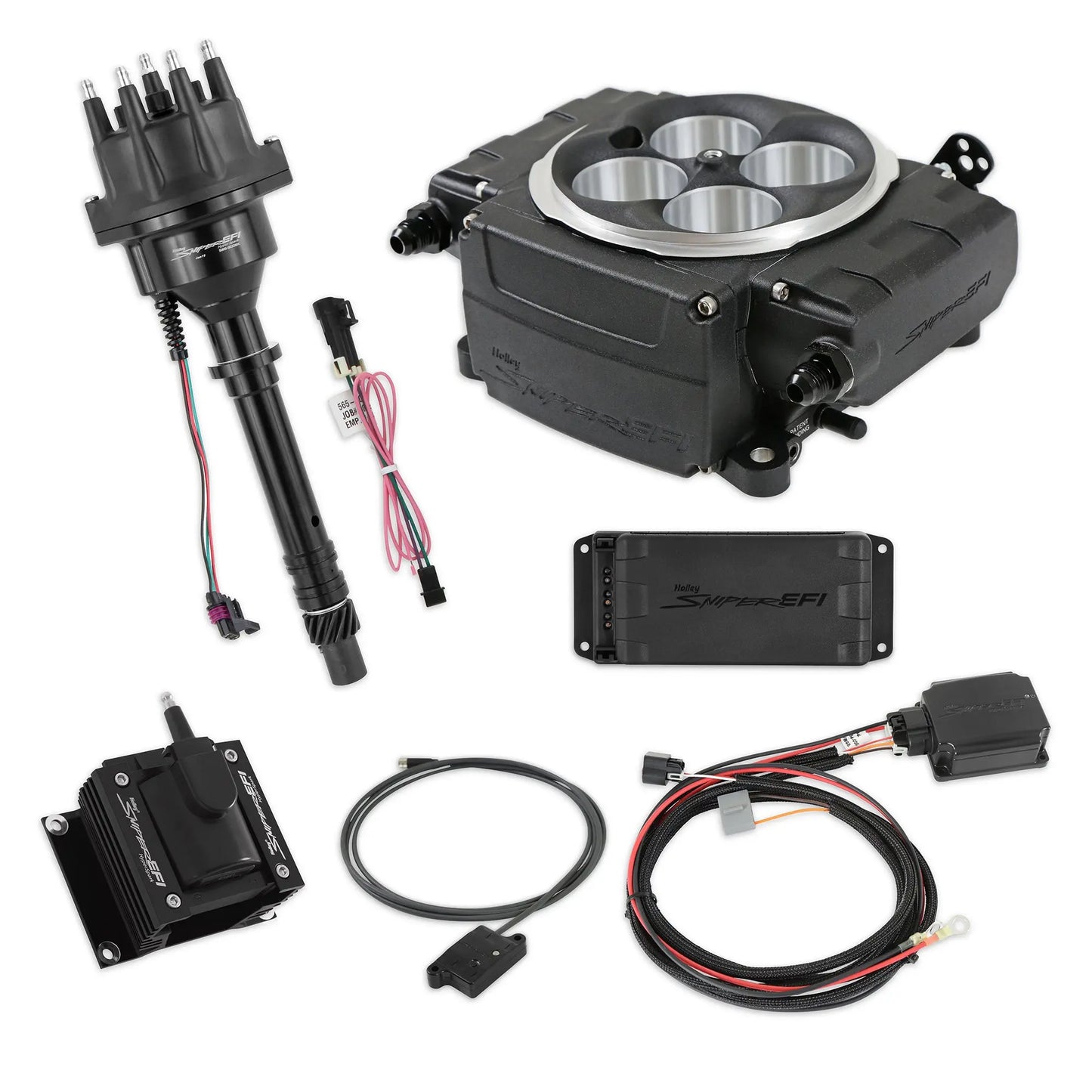 Holley Sniper 2 EFI Bundle Kit SBC BLACK - 550-511-BPX-SBC