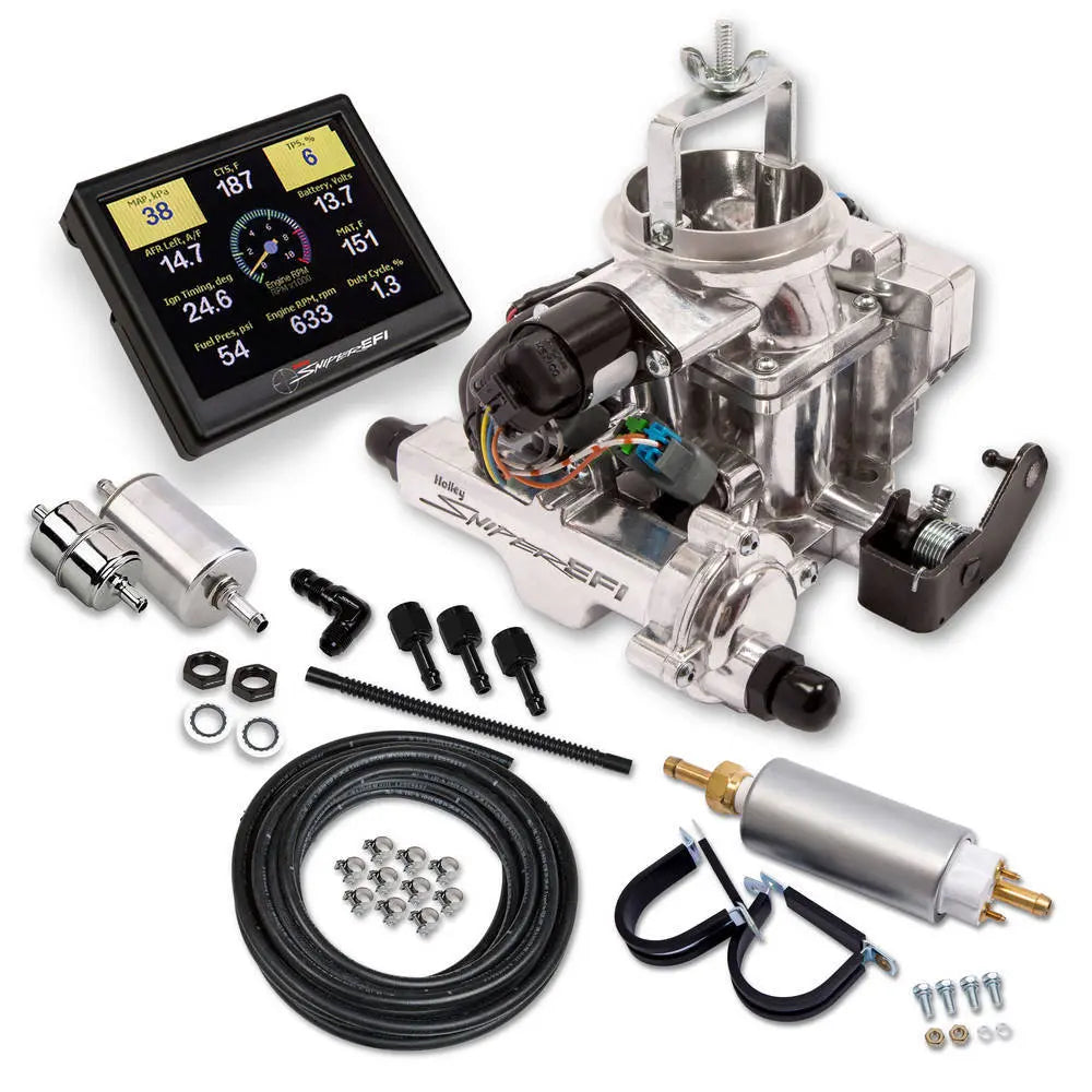 Holley Sniper EFI BBD Jeep CJ Master Kit Shiny Finish - 550-858K