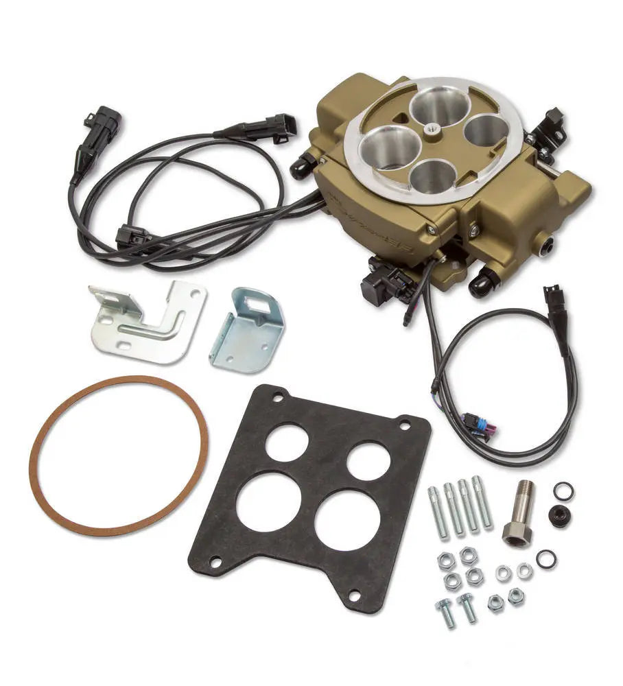 Holley Sniper EFI Quadrajet Kit Gold Finish - 550-869