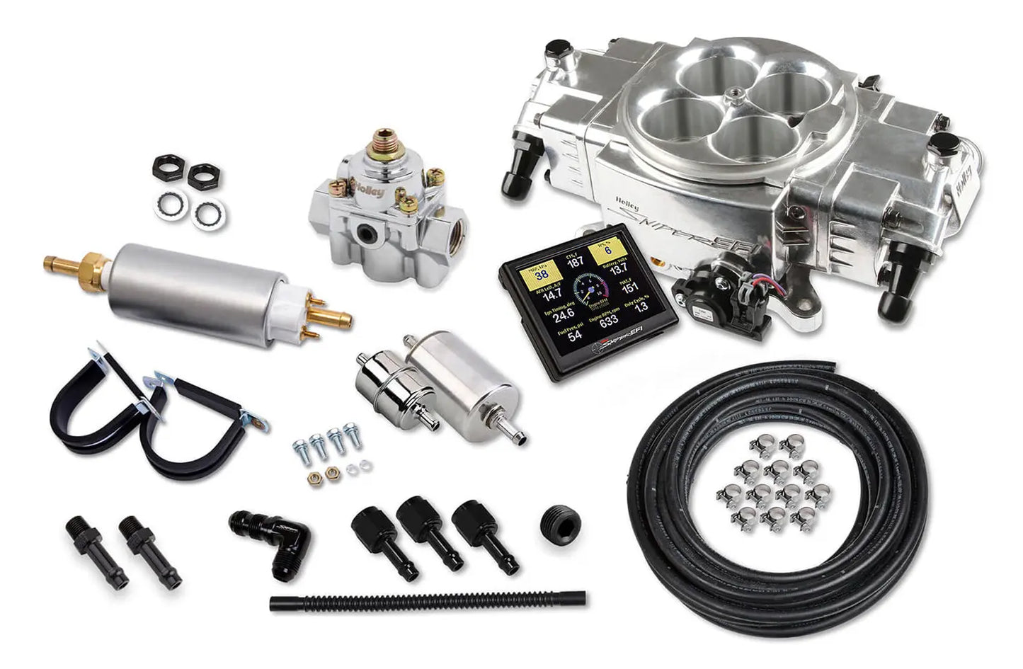 Holley Sniper EFI Stealth 4150 Shiny Finish Master Kit - 550-870K