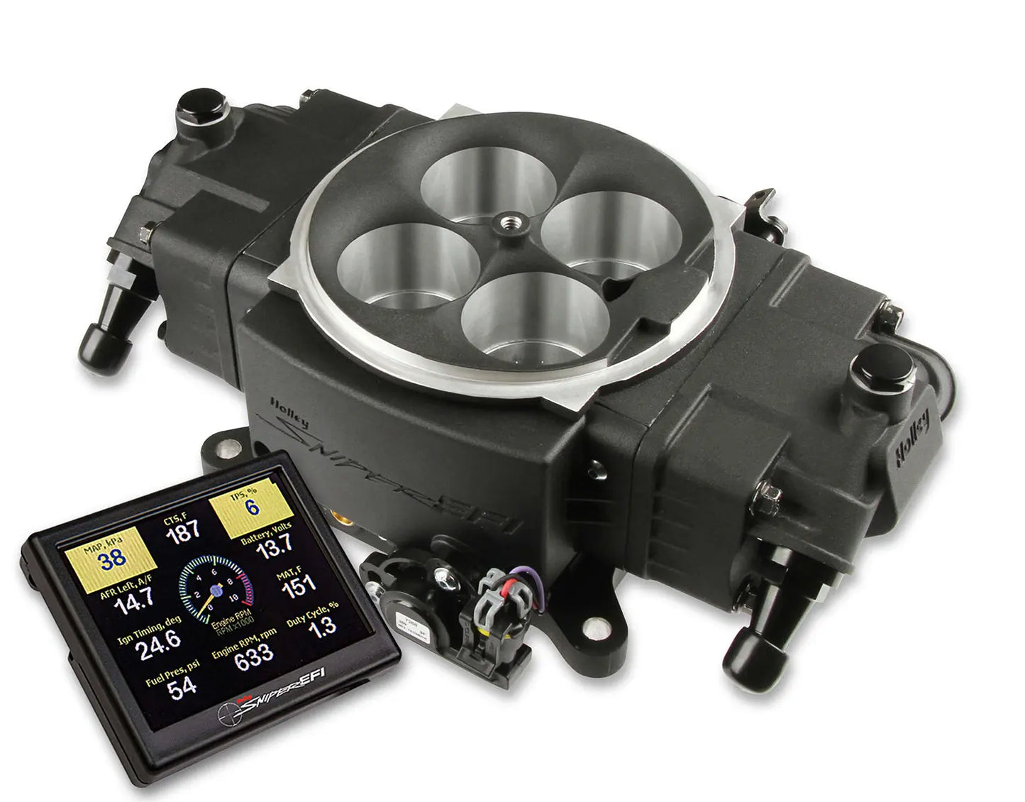 Holley Sniper EFI Stealth 4150 Black Finish - 550-871