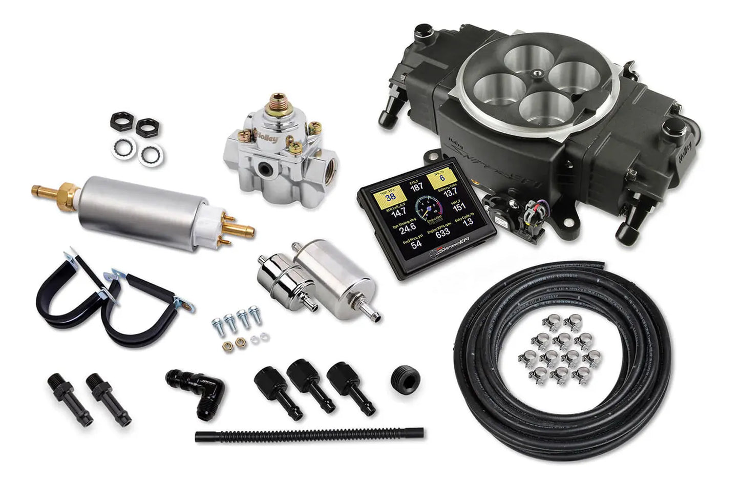 Holley Sniper EFI Stealth 4150 Black Finish Master Kit - 550-871K