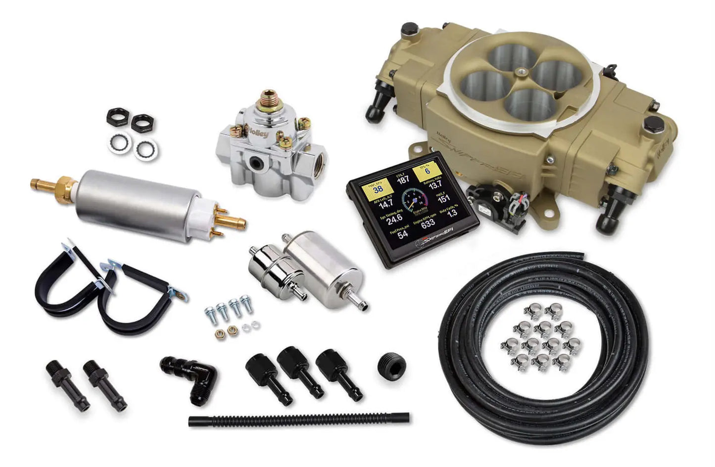 Holley Stealth EFI 4150 Master Kit - Gold Finish - 550-872K