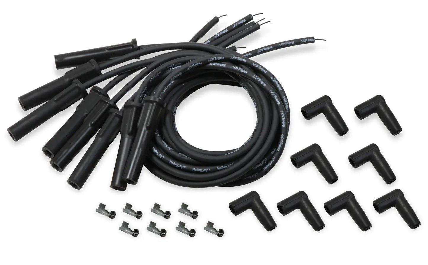 Holley Spark Plug Wire Set Univ GM LS Cut to Fit - Black - 561-113