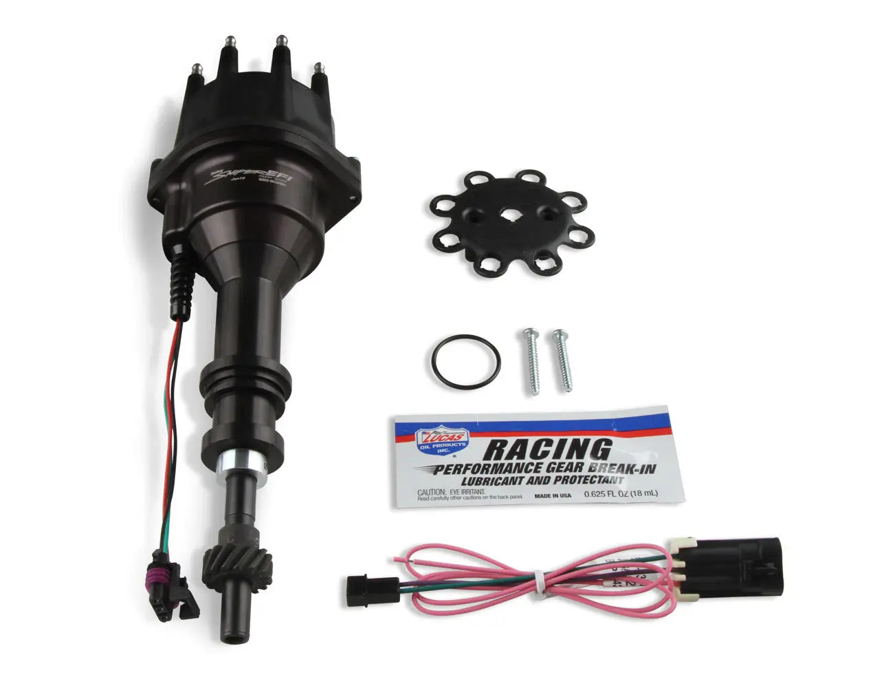 Holley EFI Distributor SBF 351W Black Finish - 565-302BK