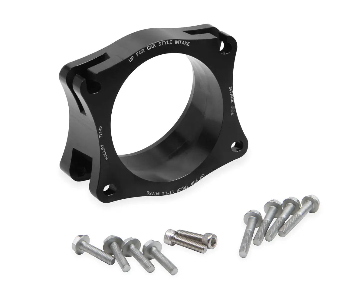 Holley Throttle Body Angle Adapter GM LS/LT Intakes - 717-15