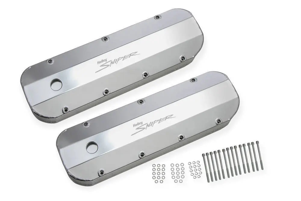 Holley Sniper Fabricated Valve Covers  BBC Tall - 890002