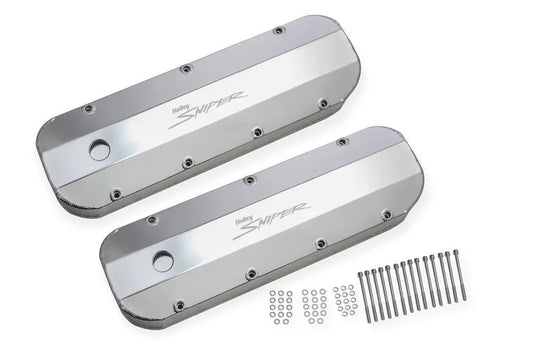 Holley Sniper Fabricated Valve Covers  BBC Tall - 890002