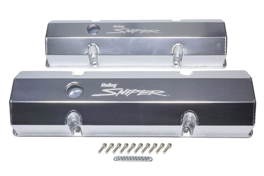 Holley Sniper Fabricated Valve Covers  SBC Tall - 890010