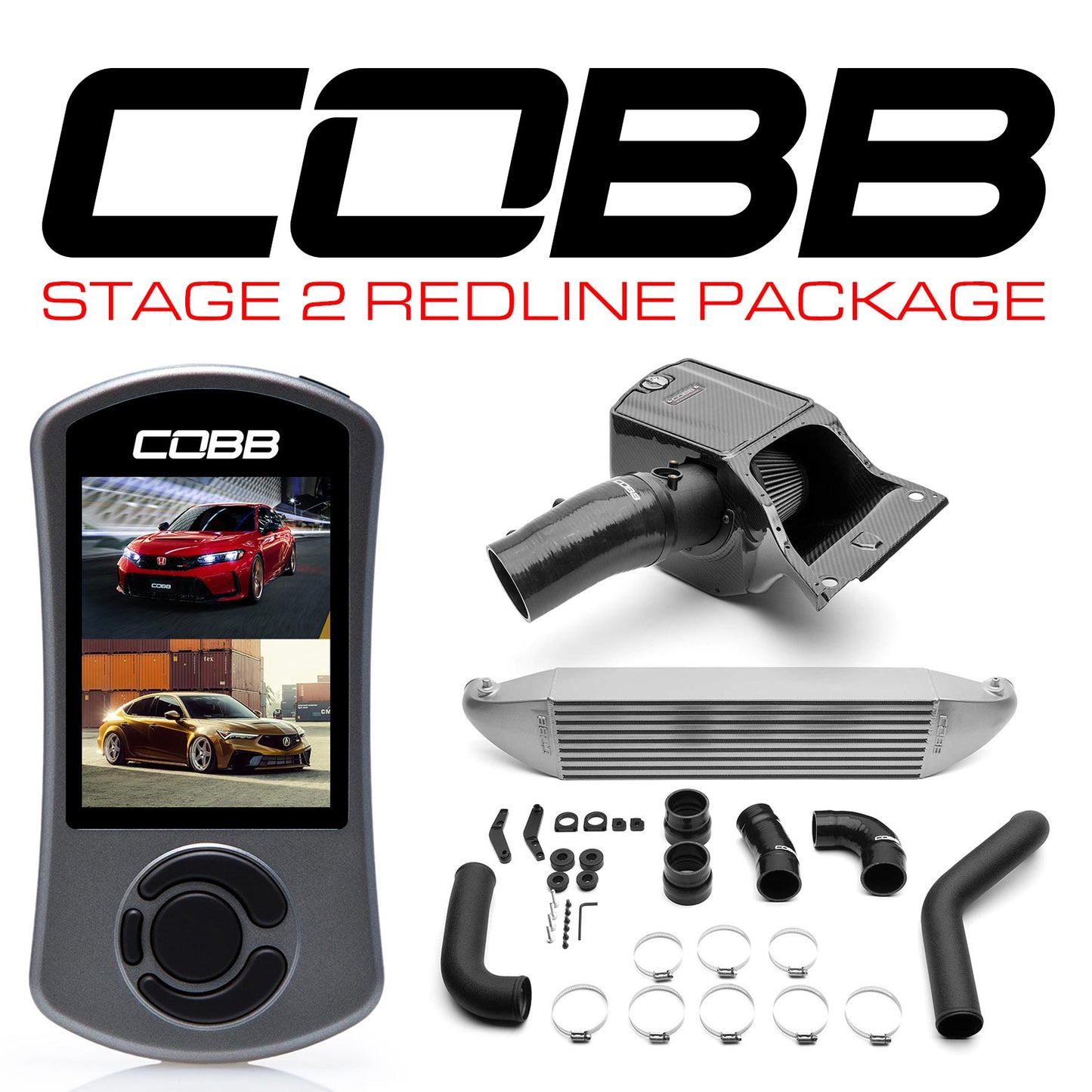 Cobb 23-25 Honda Civic Type R / 24-25 Acura Integra Type-S Stg 2 Redline CF Power Pkg (DS ONLY) - SL - HON003020-SL