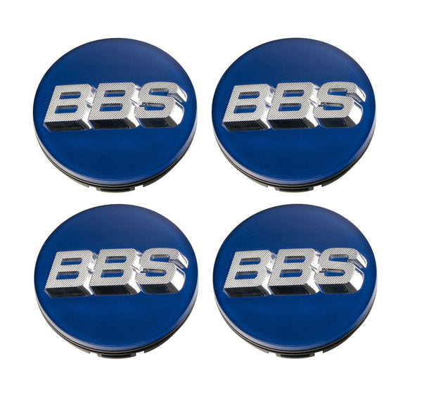 BBS Center Cap 70mm Blue/Silver - 3D Floating