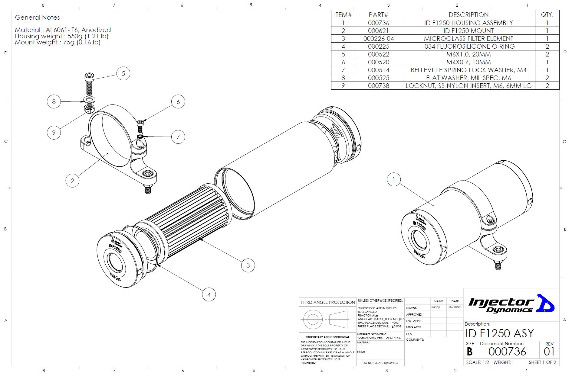 Injector Dynamics ID-F1250 Fuel Filter - IDF1250 Injector Dynamics