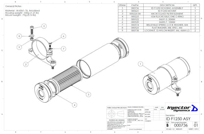 Injector Dynamics ID-F1250 Fuel Filter - IDF1250 Injector Dynamics