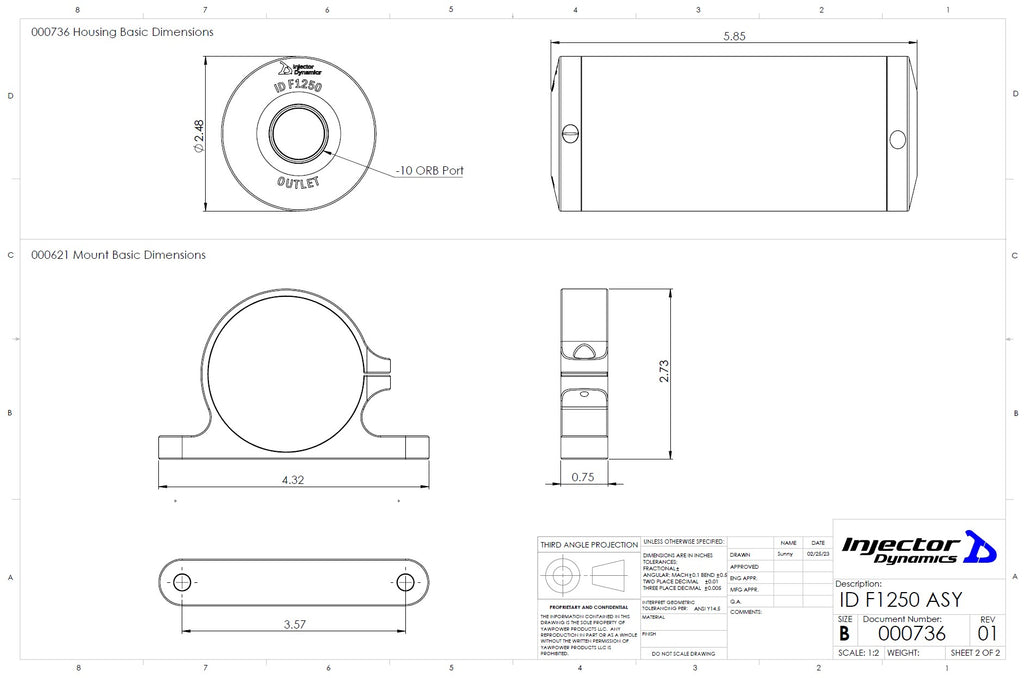 Injector Dynamics ID-F1250 Fuel Filter - IDF1250