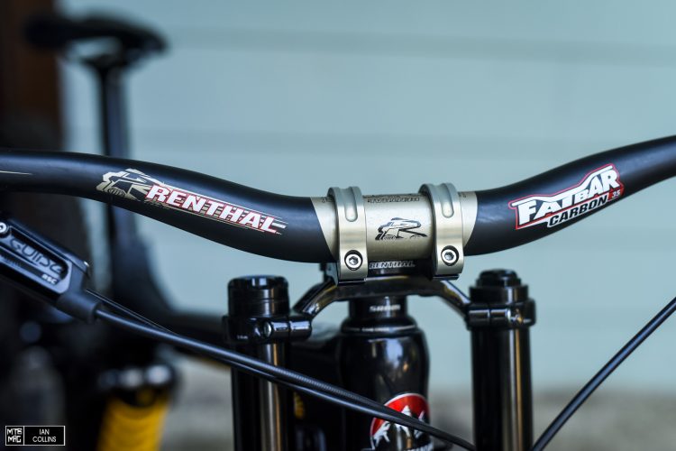 Renthal Fatbar Carbon 35 30 mm. - Carbon/Aluminum Gold