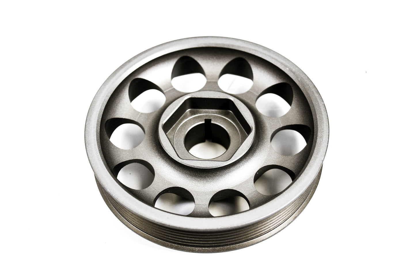 Precision Works Aluminum Crankshaft Crank Pulley Fits Honda Civic FD K20 06-11 PrivateLabelMfg