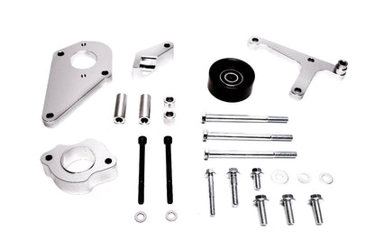 Precision Works LS Power Steering & Alternator Bracket Low Mount LSX LS1 LS2 LS3 PrivateLabelMfg