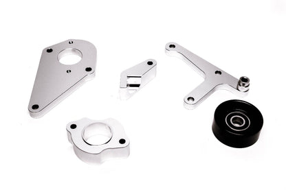 Precision Works LS Power Steering & Alternator Bracket Low Mount LSX LS1 LS2 LS3 PrivateLabelMfg