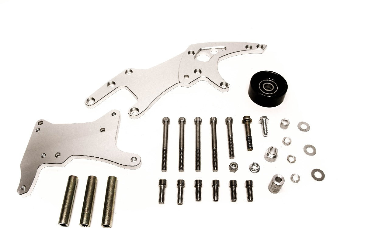 Precision Works LS Power Steering & Alternator Bracket High Mount LSX LS1 LS2 LS3 PrivateLabelMfg
