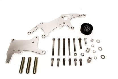 Precision Works LS Power Steering & Alternator Bracket High Mount LSX LS1 LS2 LS3 PrivateLabelMfg