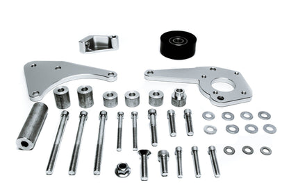 Precision Works LS Power Steering & Alternator Bracket Low Mount LSX LS1 LS2 LS3 V3 PrivateLabelMfg