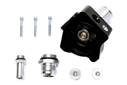 Precision Works K-Series Swivel Neck Thermostat Housing V2 Black PrivateLabelMfg