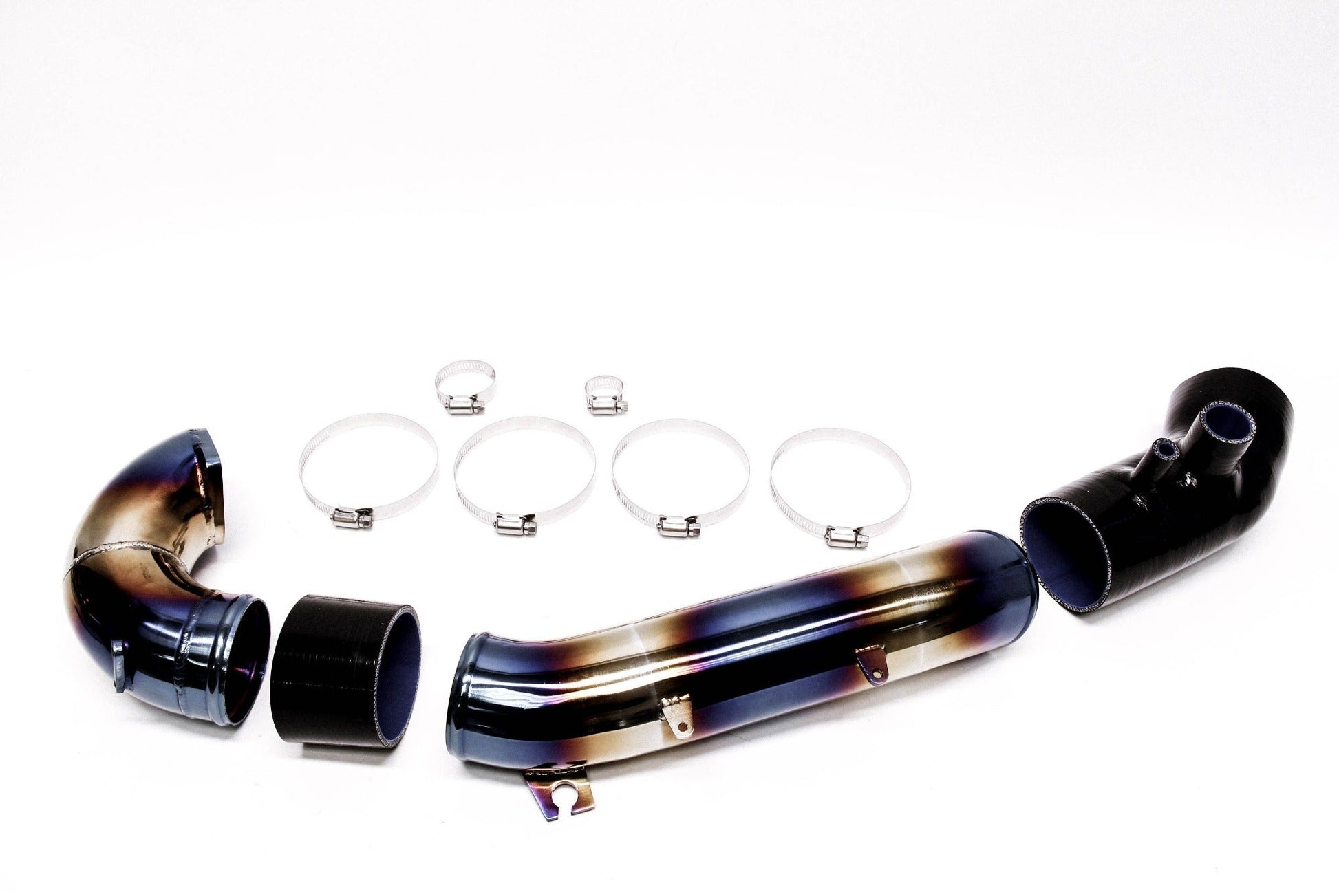 PLM Turbo Inlet Pipe Kit Stainless Burnt Blue - 2017+ FK8 Civic Type R PrivateLabelMfg