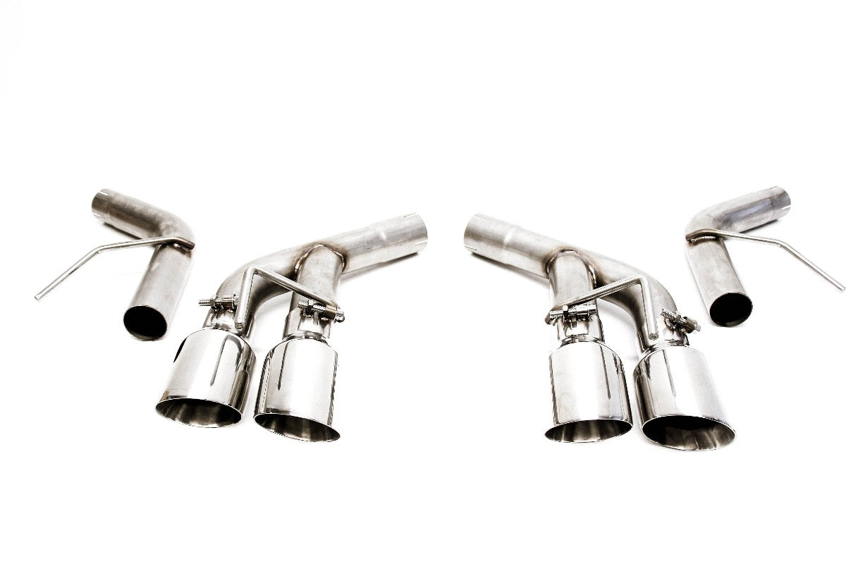 PLM Axle Back Muffler Delete Chevy Camaro V6 3.6L 2016 - 2022 Stainless Steel Quad Tips PrivateLabelMfg