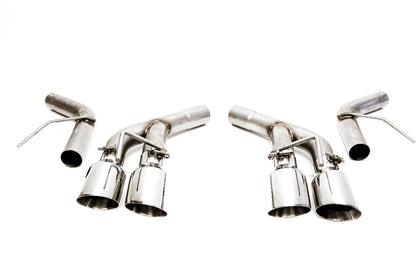 PLM Axle Back Muffler Delete Chevy Camaro V6 3.6L 2016 - 2022 Stainless Steel Quad Tips PrivateLabelMfg