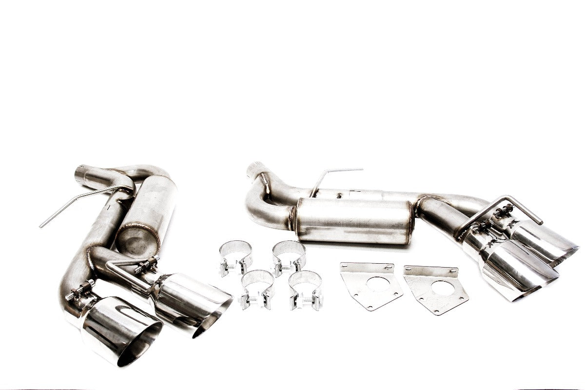 PLM Axle Back Muffler Delete Chevy Camaro V6 3.6L 2016 - 2022 Stainless Steel Quad Tips PrivateLabelMfg
