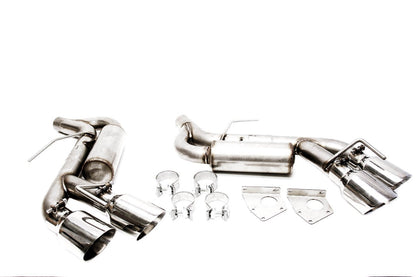 PLM Axle Back Muffler Delete Chevy Camaro V6 3.6L 2016 - 2022 Stainless Steel Quad Tips PrivateLabelMfg