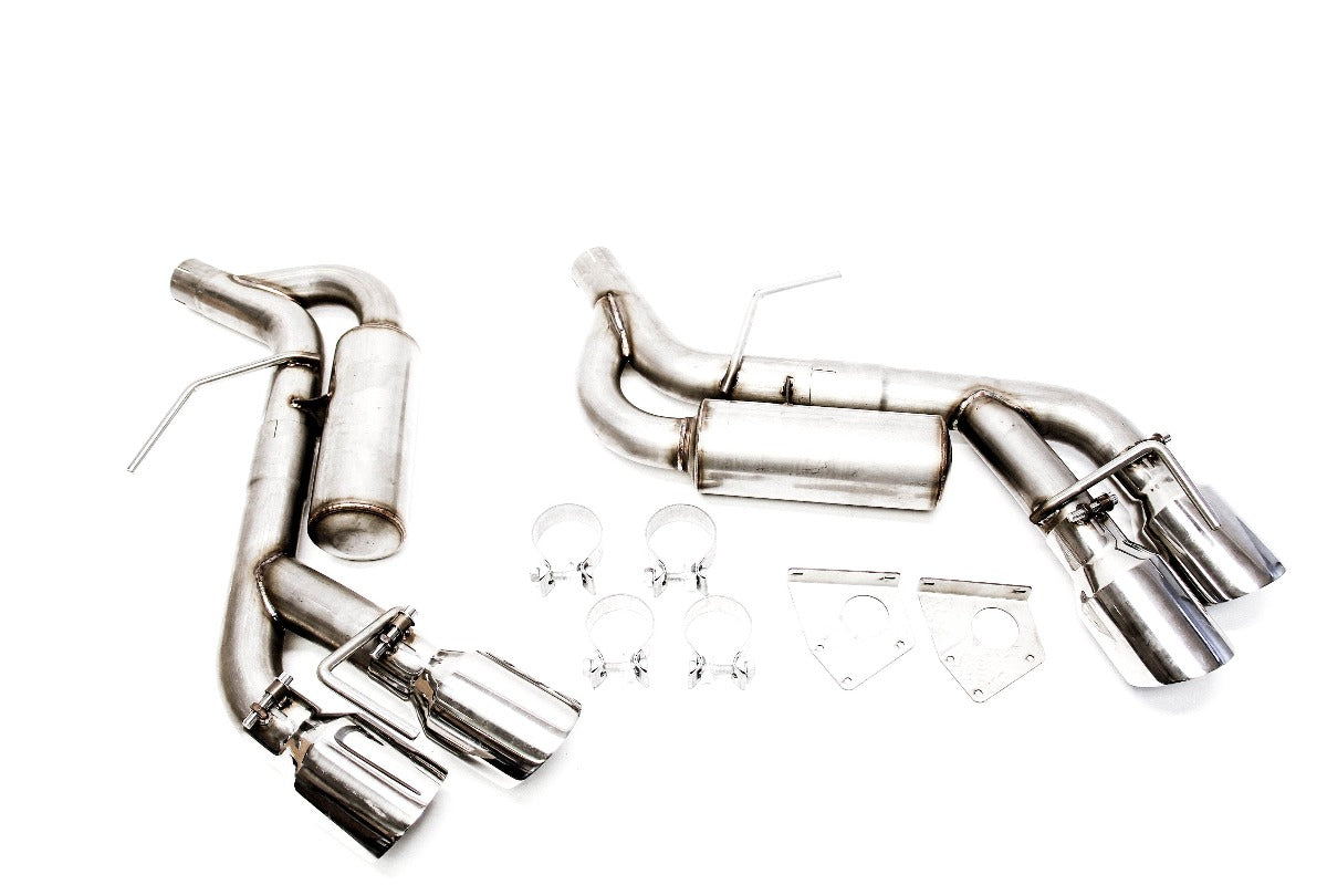 PLM Axle Back Muffler Delete Chevy Camaro V6 3.6L 2016 - 2022 Stainless Steel Quad Tips PrivateLabelMfg