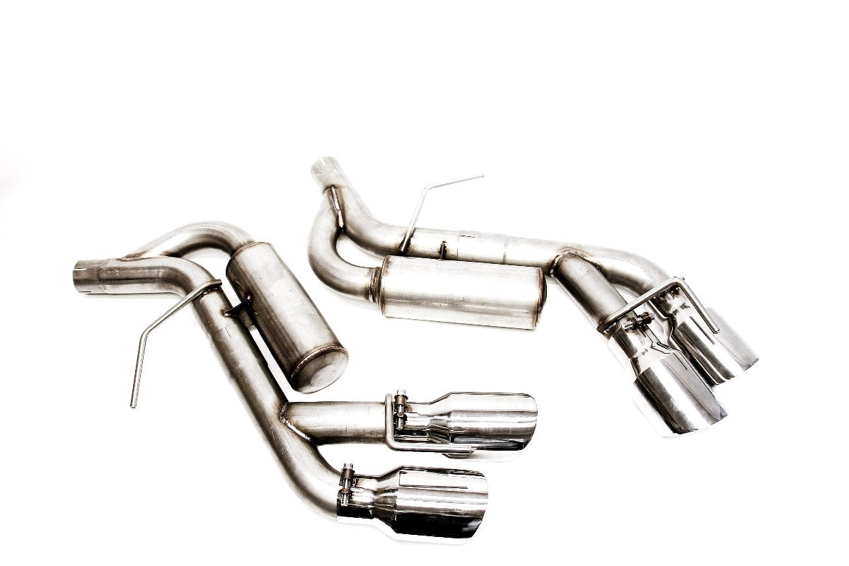 PLM Axle Back Muffler Delete Chevy Camaro V6 3.6L 2016 - 2022 Stainless Steel Quad Tips PrivateLabelMfg
