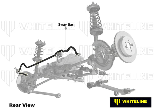 Whiteline 93-99 Toyota Corolla AE101/102 / 98-02 Corolla AE-ZZE110/111 Rear 18mm H/D Fixed Swaybar