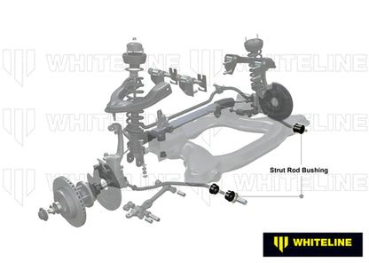 Whiteline W82151 Front Strut Rod to Chassis Bushing Fits Select Honda Models Whiteline