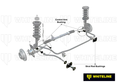 WHITELINE 9/97-8/06 CHEV LUMINA/04-8/06 PONT GTO FRONT MACPHERSON CONTROL ARM/RADIUS/STRUT ROD KIT - WCOM5C Whiteline