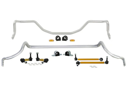 WHITELINE 09-15 MITSUBISHI LANCER RALLIART FRONT & REAR SWAY BAR KIT - BMK008 Whiteline