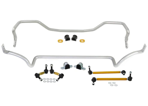 WHITELINE 09-15 MITSUBISHI LANCER RALLIART FRONT & REAR SWAY BAR KIT - BMK008 Whiteline