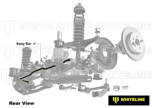 Whiteline BNR26XZ Rear 24 mm Sway Bar-X Heavy Duty Blade Adjustable for 1989-1993 Nissan Skyline R32 GTS RWD Whiteline