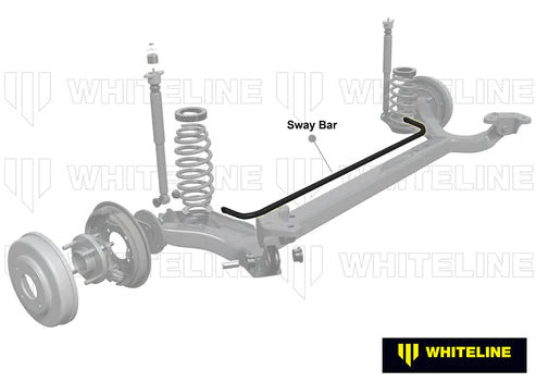 WHITELINE 02-08 TOYOTA COROLLA ZZE120-130 REAR 22MM HEAVY DUTY FIXED SWAYBAR - BTR77 Whiteline