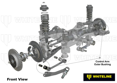 WHITELINE PLUS 2010 VOLKSWAGEN CC REAR CONTROL ARM LOWER FRONT OUTER BUSHING KIT - W63552 Whiteline