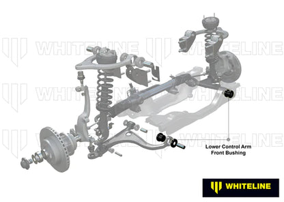 WhitelinPlus 05+ Mazda Miata/MX5 / 07/03+ RX8 Front Lwr Inner Front Control Arm Bushing Kit Whiteline