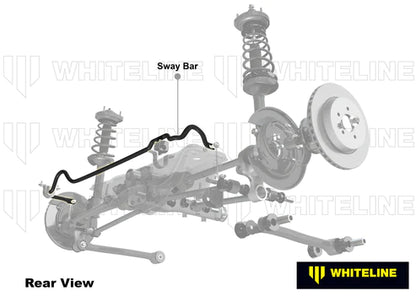 Whiteline BMR94Z Rear Adjustable Sway Bar Kit for 2016-2018 Mazda MX-5 Miata 16 mm Whiteline