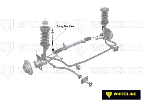 Whiteline 89-98 Nissan 240sx Sway Bar Link Assembly Heavy Duty Adjustable Steel Ball - KLC107