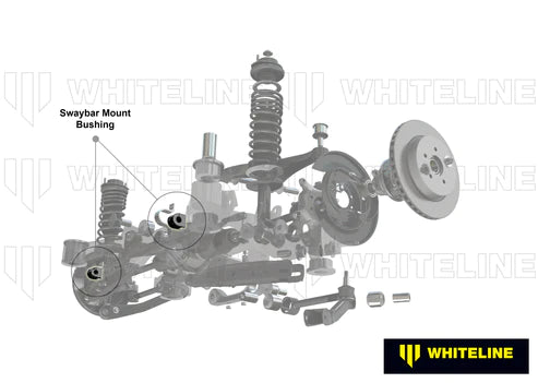 Whiteline W23448 Rear 14 mm Sway Bar Mount Bushing for 2012+ Subaru BRZ, 2012+ Scion FR-S, 2012+ Toyota 86 Whiteline