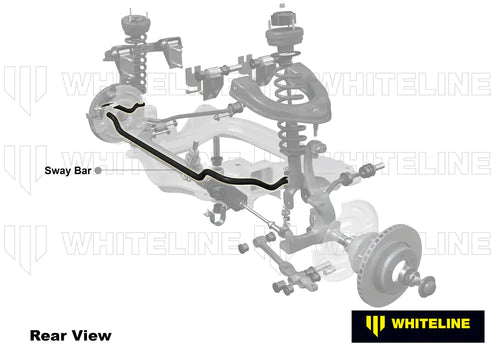 WHITELINE 94-99 NISSAN SKYLINE R33 GTS RWD / 03/98-04 SKYLINE R34 GT-T RWD FRONT 24MM HD ADJ SWAYB - BNF24Z