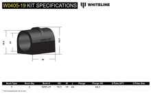 Load image into Gallery viewer, Whiteline W0405-19 Rear Sway Bar Mount Bushing Fits Select Subaru Models